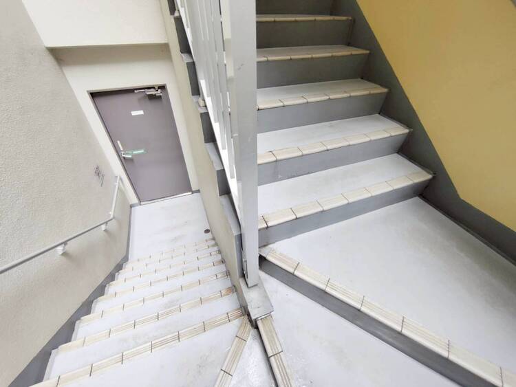 その他 共用部の階段です。明るく清潔に管理されています。