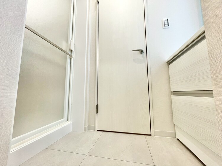 その他 十分な広さの脱衣所。