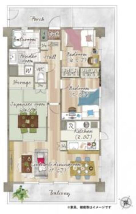 間取り 光と風が心地よい居住空間で暮らしに満足をプラス