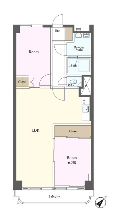 その他 2LDK、専有面積63.89m2、バルコニー面積6.35m2