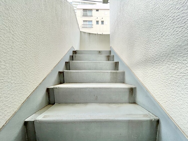 その他 共用部の階段です。明るく清潔に管理されています。