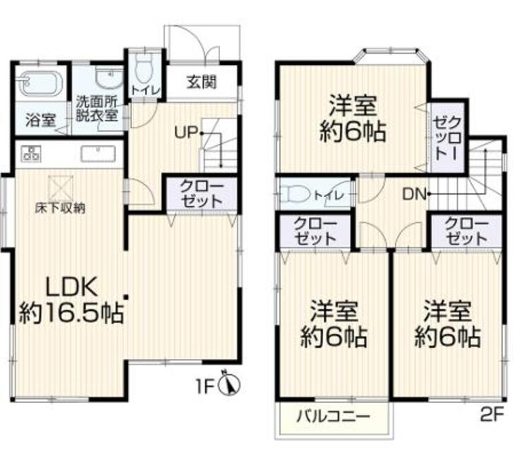 間取り 広々とした19帖以上のリビングで家族団らんな住まい