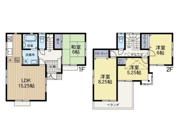 間取り 4LDKのファミリータイプ！