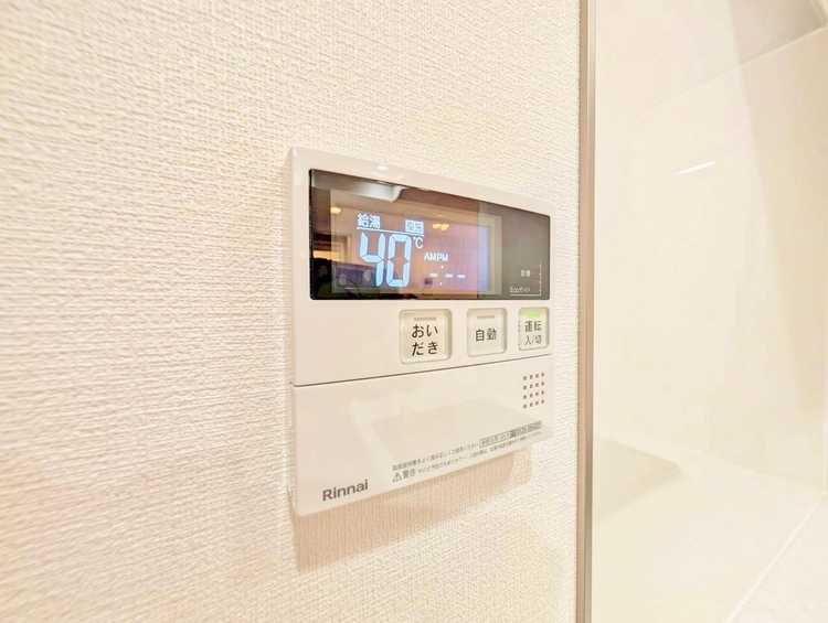 設備 見やすい画面で操作しやすい給湯パネルです。