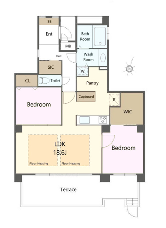 その他 2LDK、専有面積86.23m2