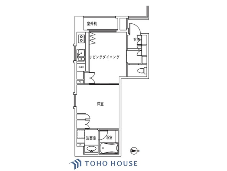 間取り 【house the light is illuminat】採光と風　家事導線も比較的良好で、風通しの良さで過ごしやすい麗(うら)らかな気分にさせてくれるリビング