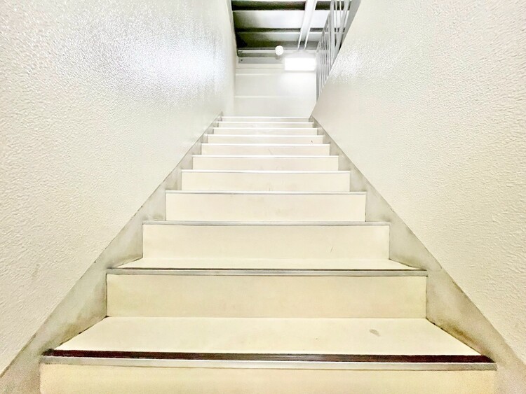 その他 共用部の階段です。明るく清潔に管理されています。