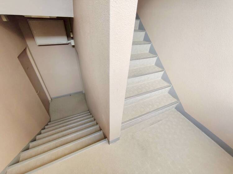 その他 共用部の階段です。明るく清潔に管理されています。