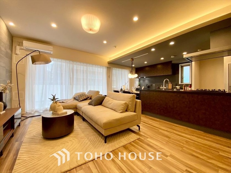 内装 【LIVING】◆simple is best◆無駄のない綺麗なつくりのリビングルームであなただけの暮らしを。