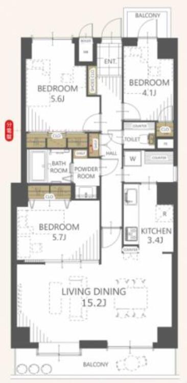 間取り 愛するペットと暮らせる快適な空間。
