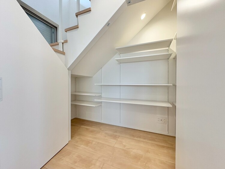 収納 暮らし心地を大きく左右する収納を、適材適所に配置し使い勝手を考慮しました。