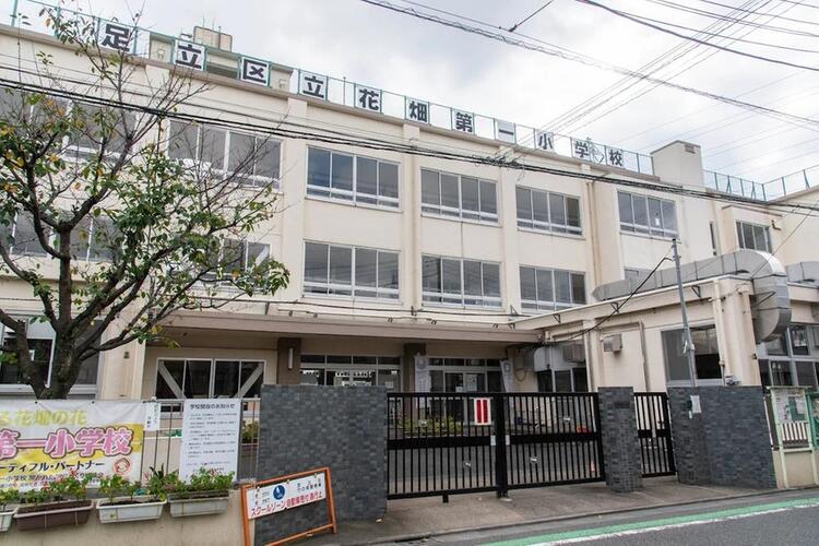 周辺 足立区立花畑第一小学校