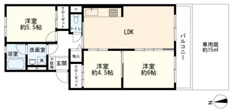 間取り ３ＬＤＫ