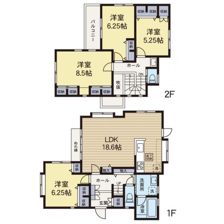間取り 【外観・立地】表現された空間はたくさんの光を浴び、風を感じ、暮らしを豊かにしてくれます。家族の思い出を刻んでいきます。