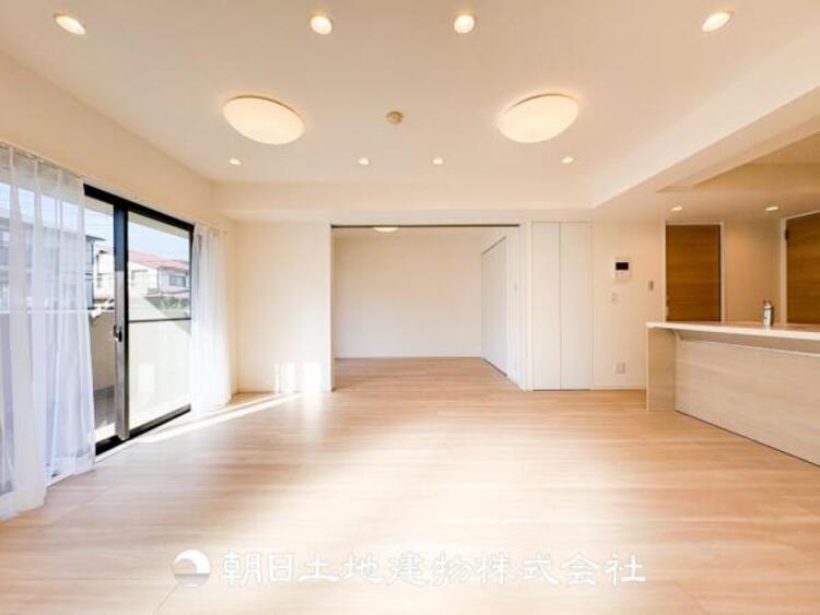 居間 リビングで家族との時間、自分の時間を大切にできる空間を作りました。