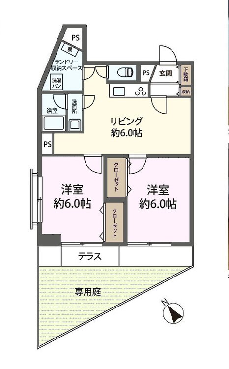 その他 2DK、専有面積50.79m2