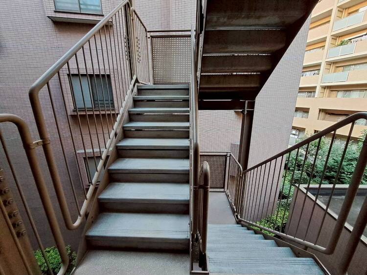 その他 共用部の階段です。明るく清潔に管理されています。