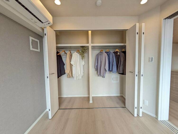 収納 居室にはクローゼットがあり、荷物もスッキリ収納して快適にお過ごしいただけます。