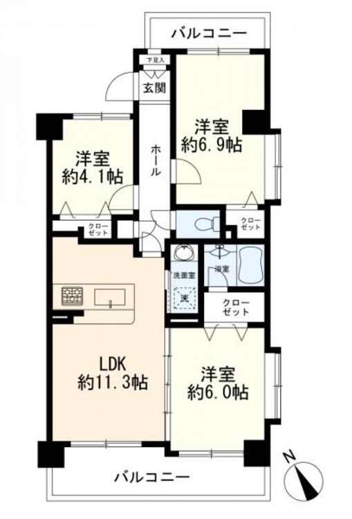 間取り ３ＬＤＫ