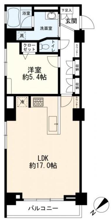 間取り 間取図　1LDK