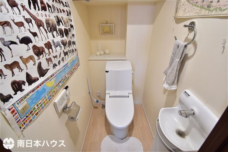 その他 【トイレ】温水洗浄便座機能付き！手洗い器付きで来客の際にも便利です♪