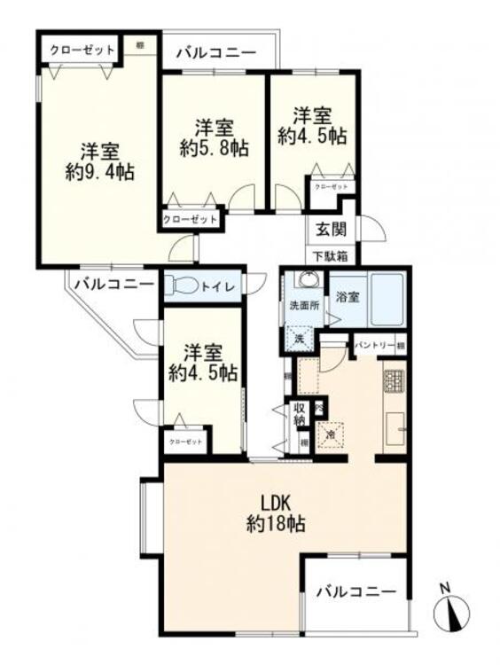 間取り ４ＬＤＫ