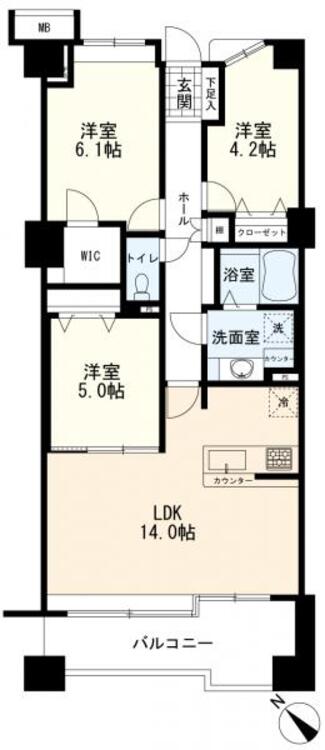 間取り 間取図　3ＬＤＫ