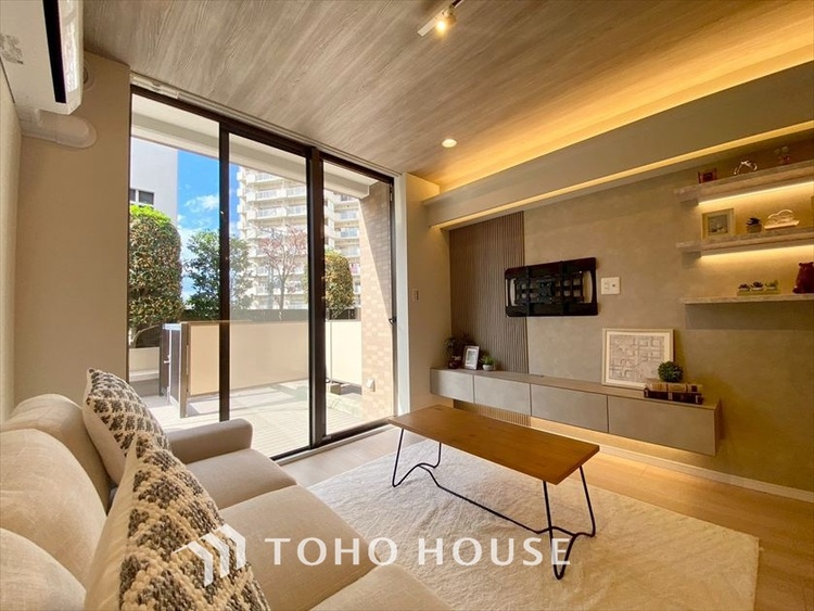 内装 【LIVING】◆simple is best◆無駄のない綺麗なつくりのリビングルームであなただけの暮らしを。