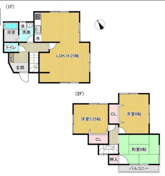 間取り ゆとりある16帖以上のリビングで、心地よい時間を過ごそう。