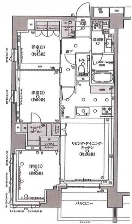 間取り 全室開口部有、さわやかな風が吹き抜ける住まい