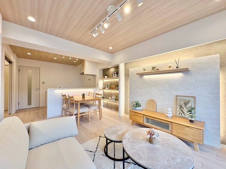 居間 ひとつひとつの空間に宿した機能性、そして美意識。