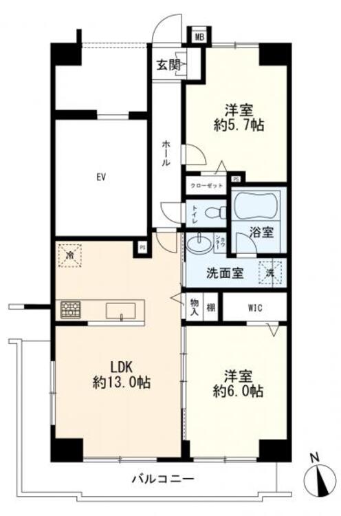 間取り ２ＬＤＫ