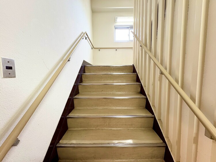 その他 共用部の階段です。明るく清潔に管理されています。