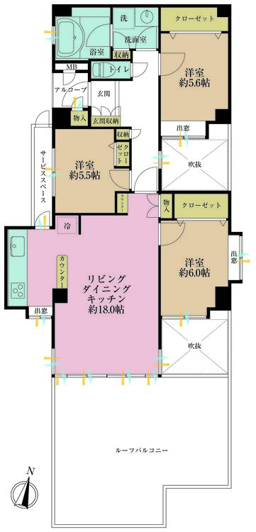 その他 3LDK、専有面積81.75m2