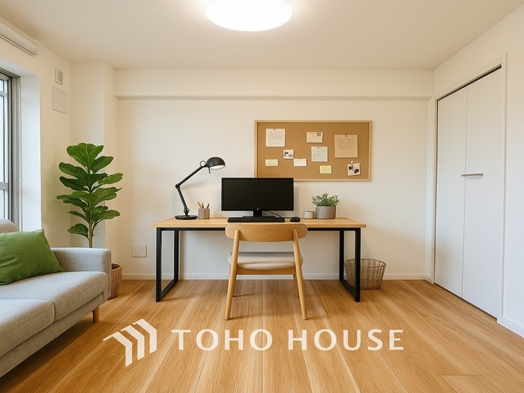 内装 ＊配置してある家具や小物はCGによるイメージ画像です【ROOM】感性を育むプライベートルームはシンプルでスマートな空間。好みの空間で読書をしたり、音楽を聞いたりと一人の時間も充実したものにできます。