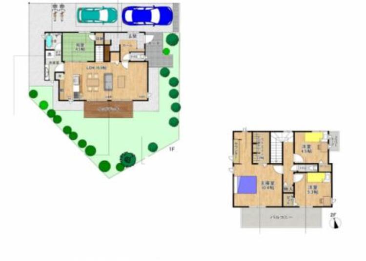 間取り 豊かな陽光に包まれる南庭住宅、心地よい生活