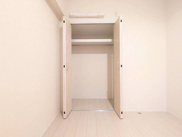 収納 居室にはクローゼットがあり、荷物もスッキリ収納して快適にお過ごしいただけます。