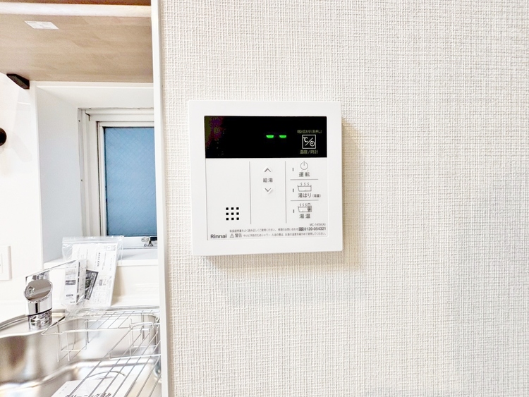 設備 見やすい画面で操作しやすい給湯パネルです。