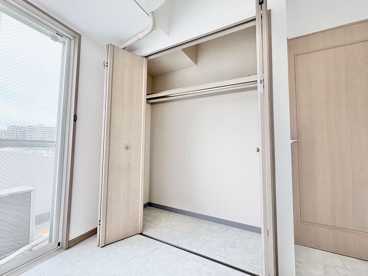 収納 居室にはクローゼットがあり、荷物もスッキリ収納して快適にお過ごしいただけます。