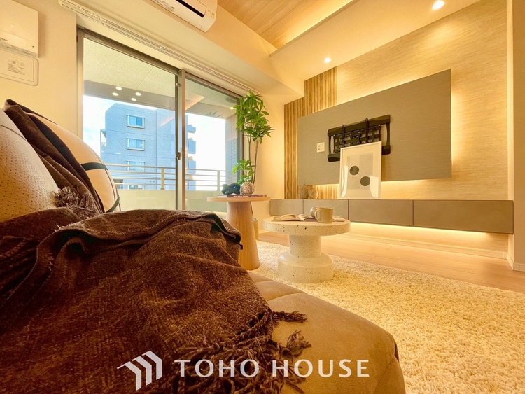 内装 【LIVING】◆simple is best◆無駄のない綺麗なつくりのリビングルームであなただけの暮らしを。