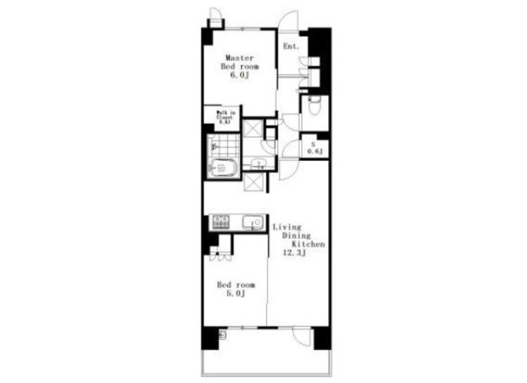 内装 ウォークインクローゼット、トランクルーム、納戸と収納収納充実の２ＬＤＫ♪