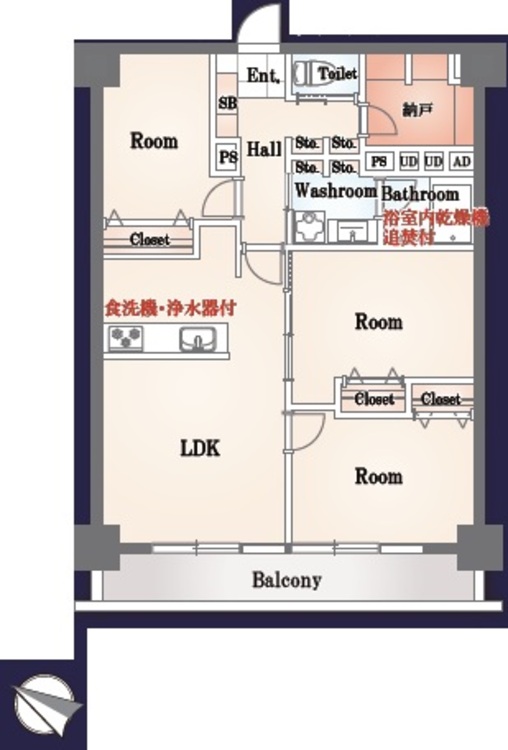 間取り 忙しい生活にも寄り添う、暮らしやすい立地。