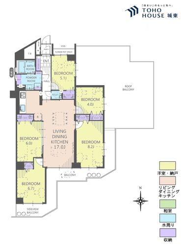 ラミーユ松戸ハイライズ２号棟ヴィラージュ棟の画像
