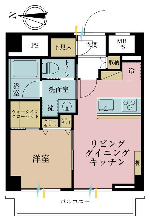 その他 1LDK、専有面積36.71m2