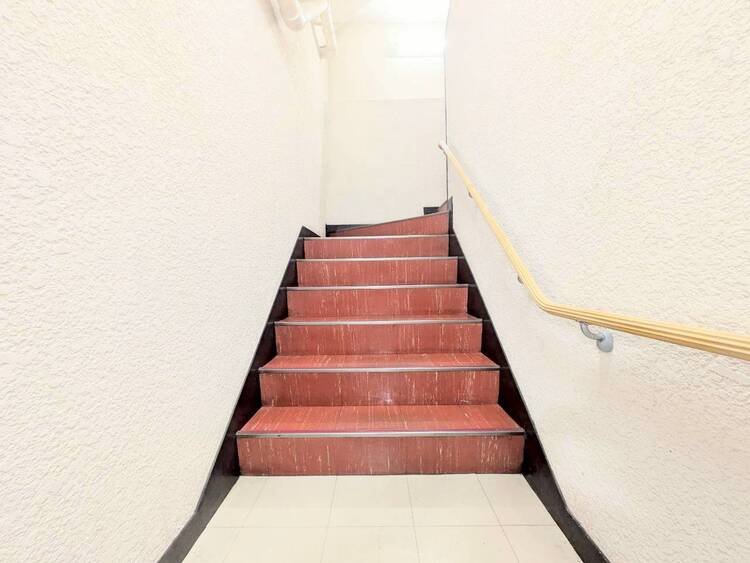 その他 共用部の階段です。明るく清潔に管理されています。