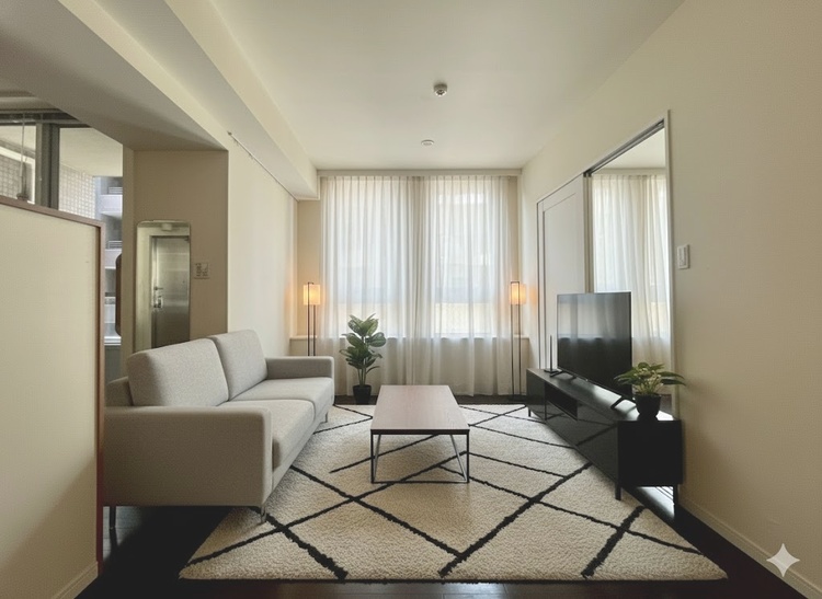 内装 【LIVING】◆煌びやか◆愛おしい家族との団欒の時間をより一層幸せなものに感じさせる煌びやかなLDK。輝かしい毎日が待っています。※この画像の家具の配置には、CGによる加工を施しております。