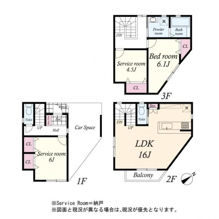 間取り 間取図　１ＬＤＫ＋２Ｓ　