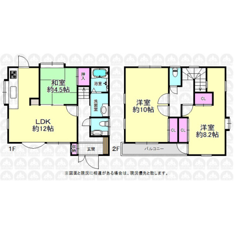 間取り 空室ですのでお気軽にご内覧出来ます！