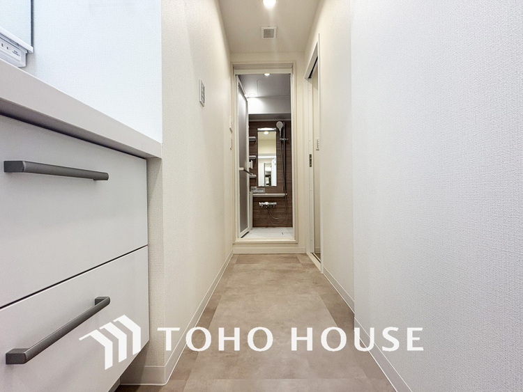 洗面 清潔感のある洗面室