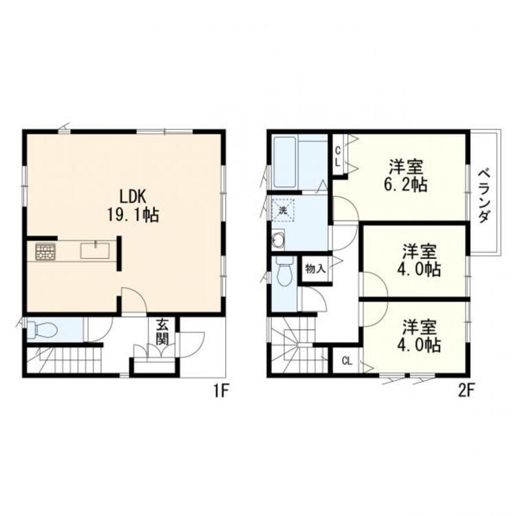 間取り 間取図　3LDK